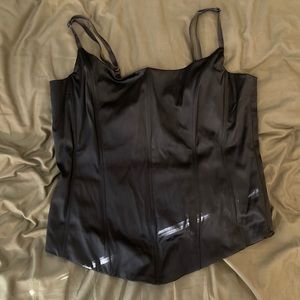 H&M ribbed corset top